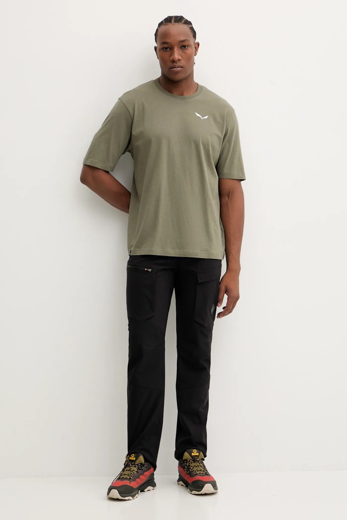 Športové tričko Salewa Eagle Glacier Loose 00.0000029200 zelená AW25