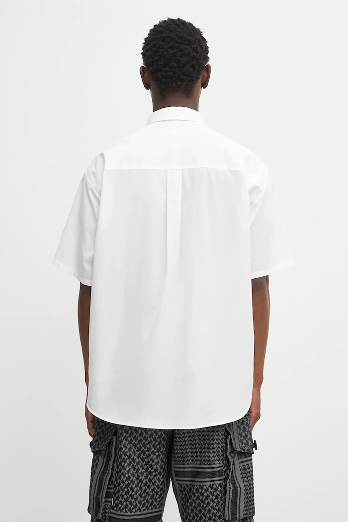 Odzież NEIGHBORHOOD koszula bawełniana trad shirt ss 251SPNH.SHM02 biały