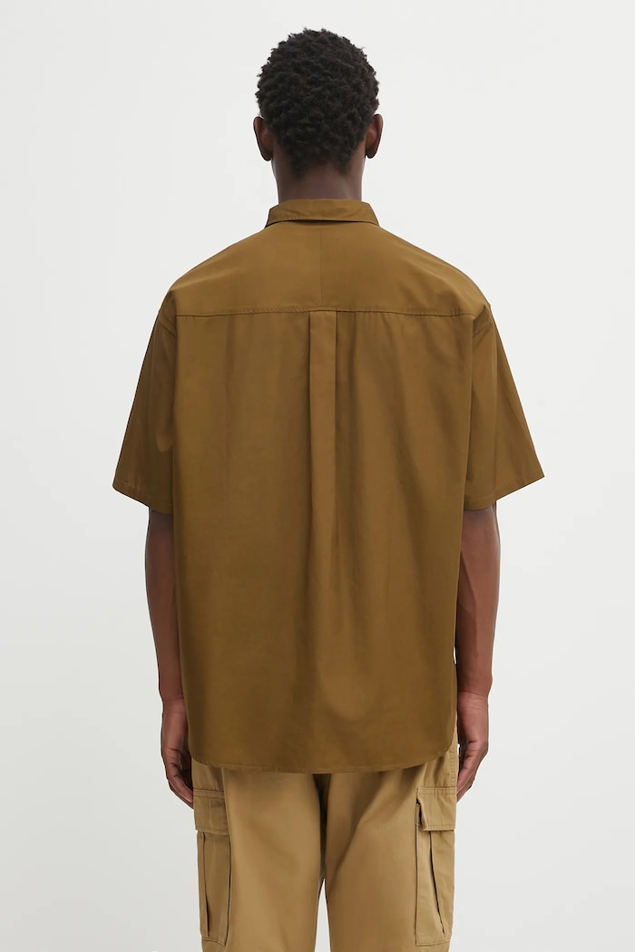 Odzież NEIGHBORHOOD koszula bawełniana trad shirt ss 251SPNH.SHM02 zielony