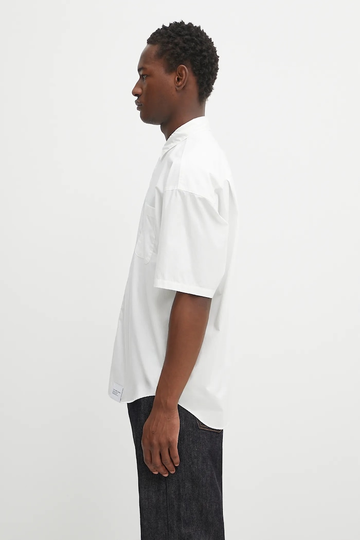 NEIGHBORHOOD koszula bawełniana over shirt ss 251BENH.SHM02 biały AW25