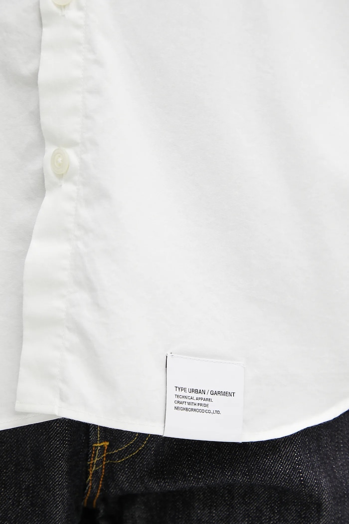 NEIGHBORHOOD koszula bawełniana over shirt ss biały 251BENH.SHM02