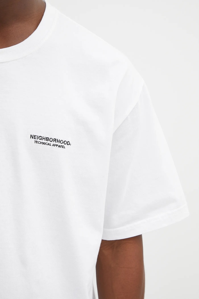NEIGHBORHOOD cotton t-shirt nh . tee ss-9 white 251PCNH.ST09