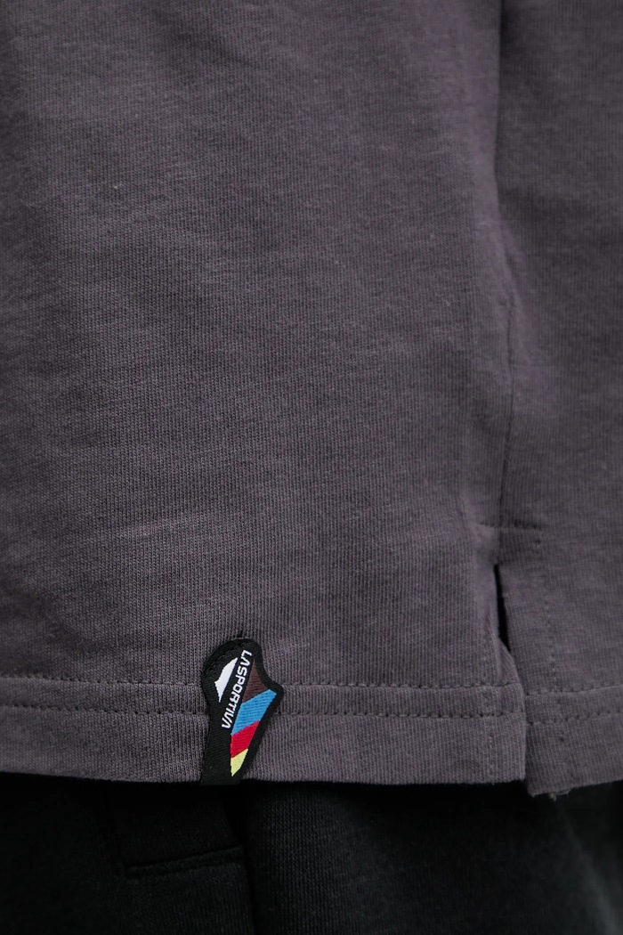 Bombažna kratka majica LA Sportiva Moon Patch ZACT231 siva