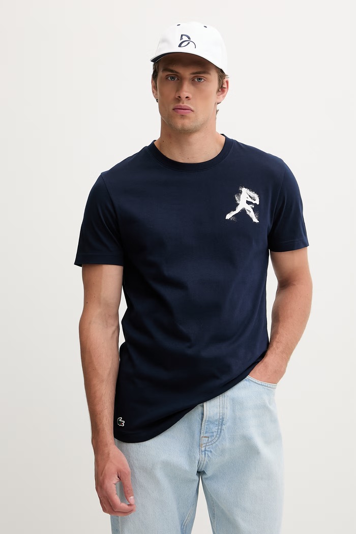 Lacoste T-shirt męski granatowy TH1044