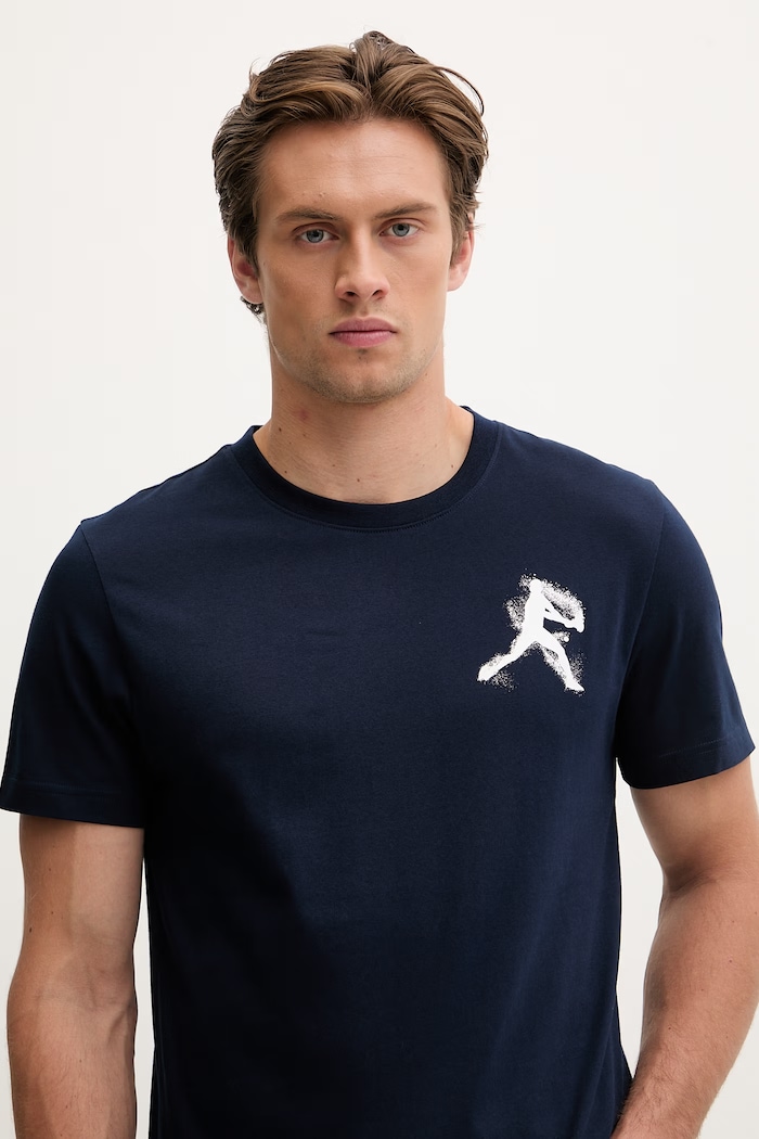 Lacoste T-shirt męski TH1044 granatowy
