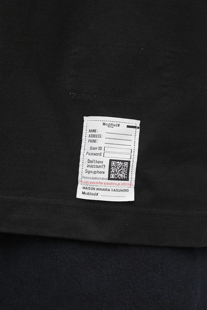 Maison MIHARA YASUHIRO t-shirt bawełniany CAT PRINTED czarny J15TS762
