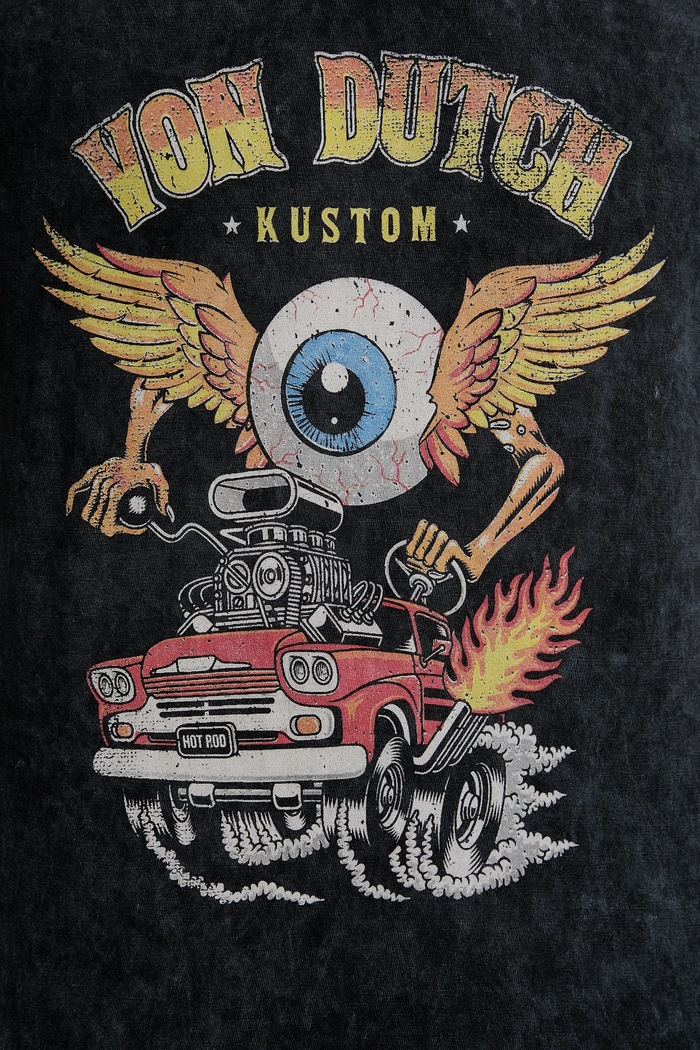 Von Dutch t-shirt bawełniany VD.1.TR.CARS szary