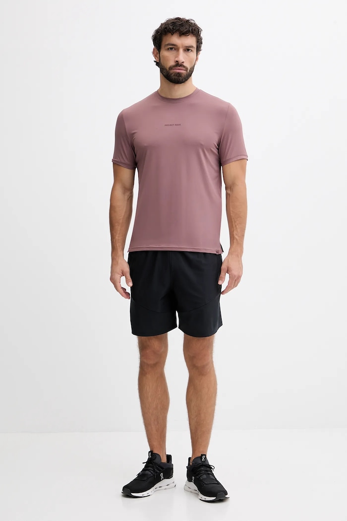 Športové tričko Under Armour Project Rock 6007149 hnedá AW25
