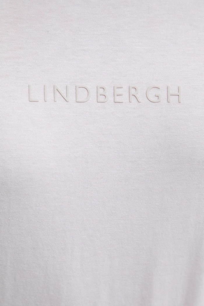 Lindbergh basic t-shirt ανδρικό βαμβακερό 30.400200B λευκό