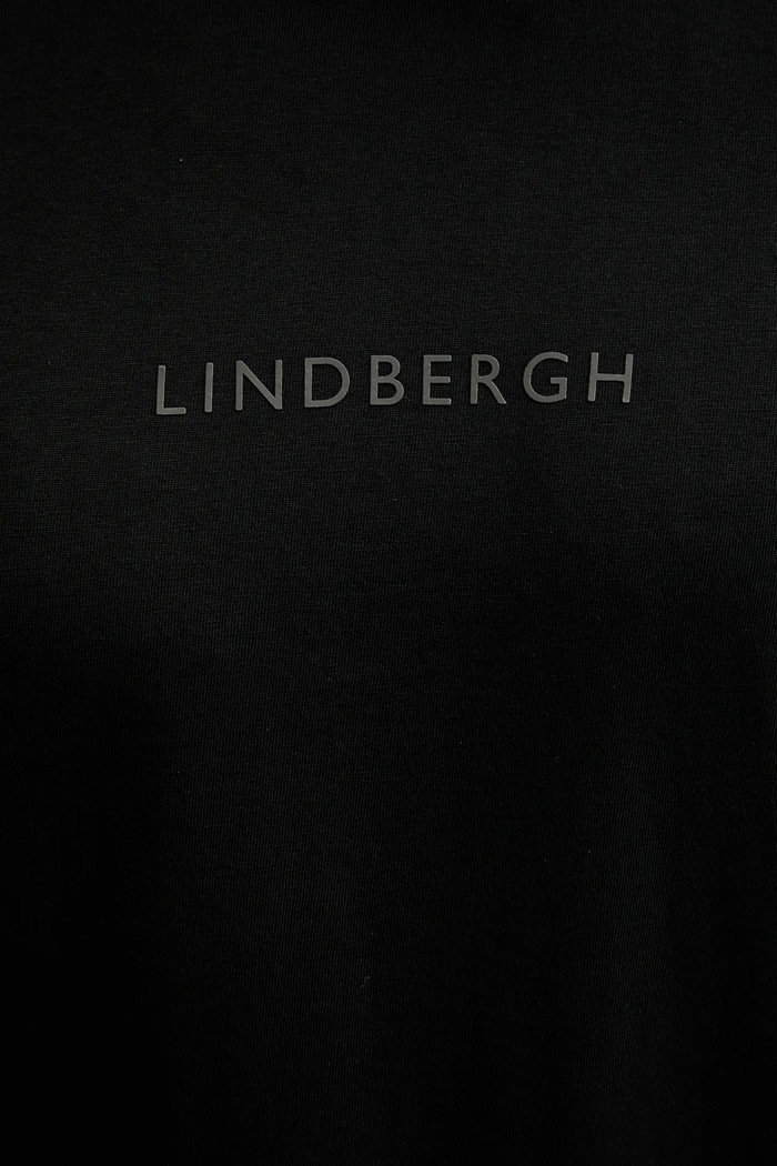 Lindbergh basic t-shirt ανδρικό βαμβακερό 30.400200B μαύρο