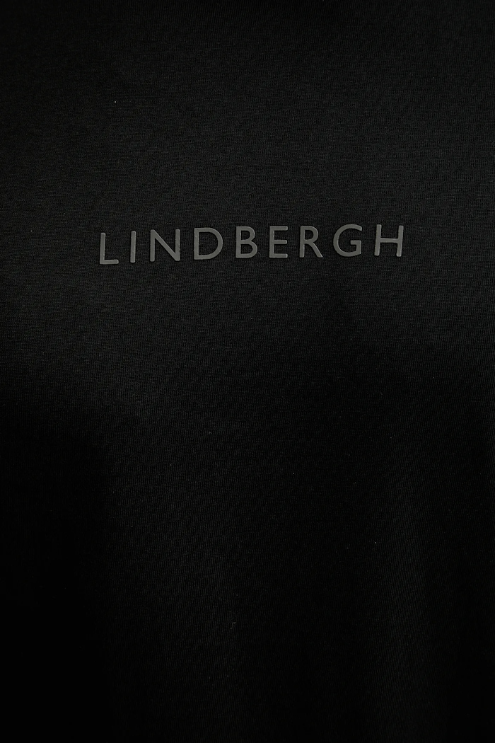 Lindbergh basic t-shirt ανδρικό βαμβακερό 30.400200B μαύρο
