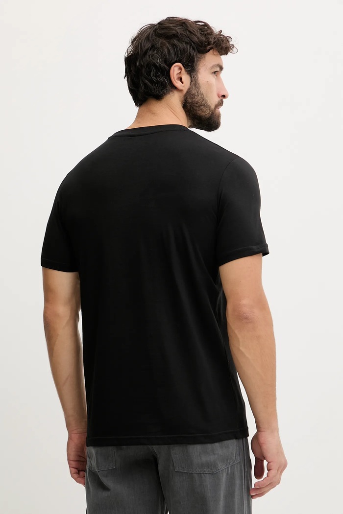 Lindbergh tricou pentru bărbați din bumbac 30.400235 negru SS26