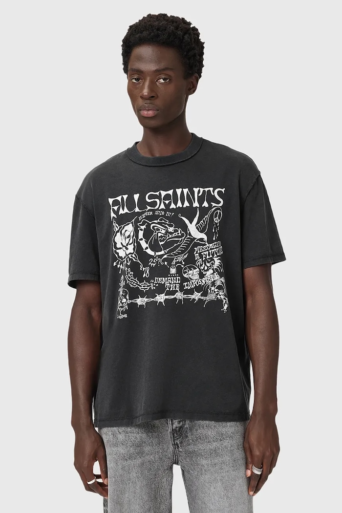 AllSaints t-shirt bawełniany CHINGFORD M002PD
