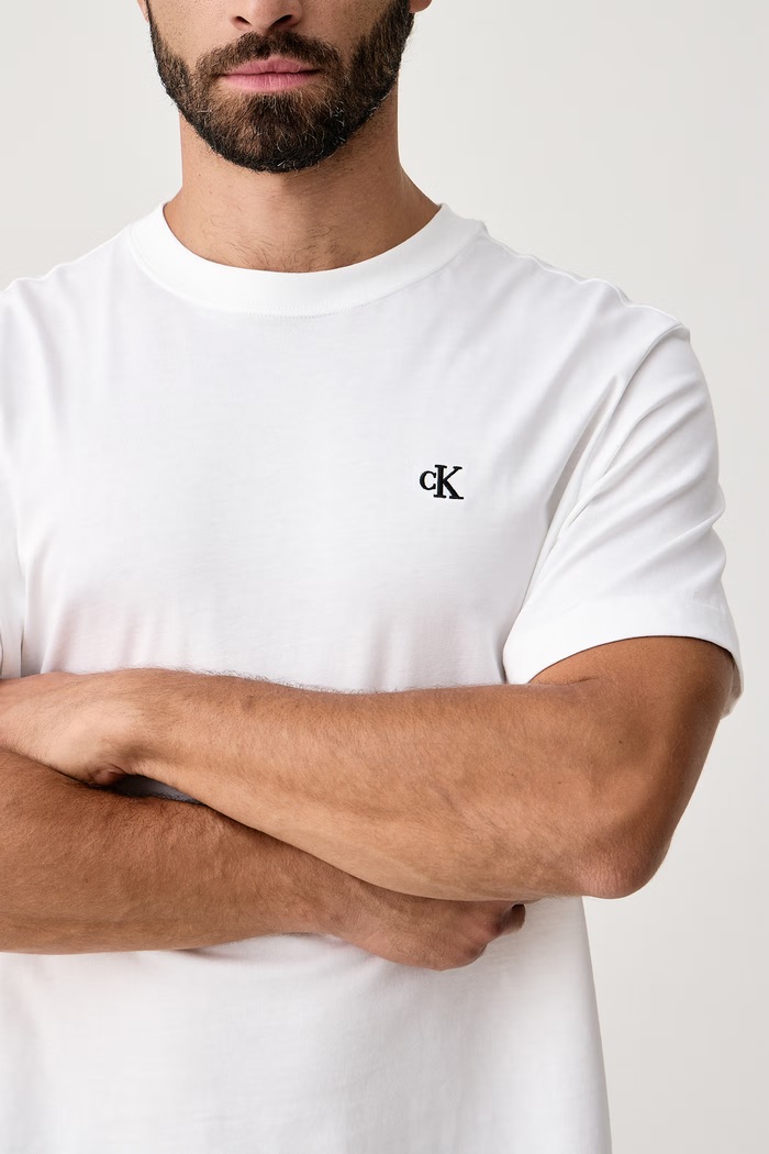 T-shirt męski bawełniany Calvin Klein Jeans LV04RC275G biały