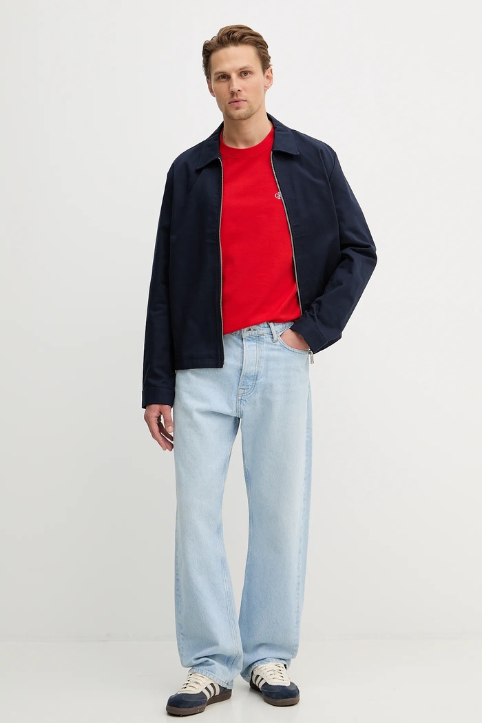 Βαμβακερό μπλουζάκι Calvin Klein Jeans LV04RC275G κόκκινο SS26