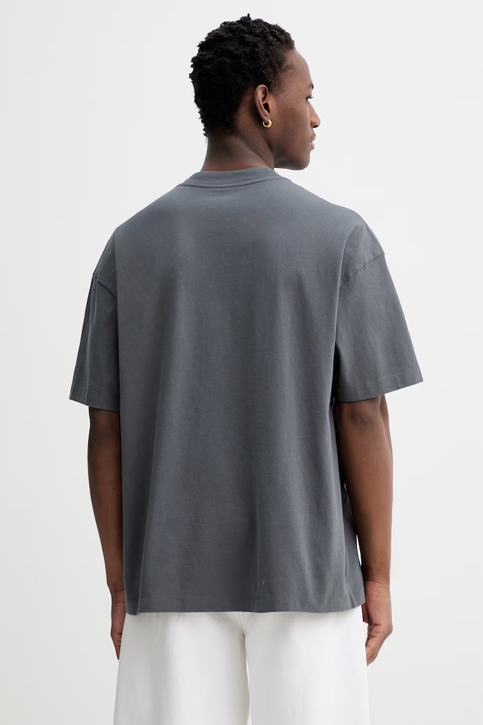Îmbrăcăminte AllSaints tricou bărbătesc din bumbac XANDER M030JC gri