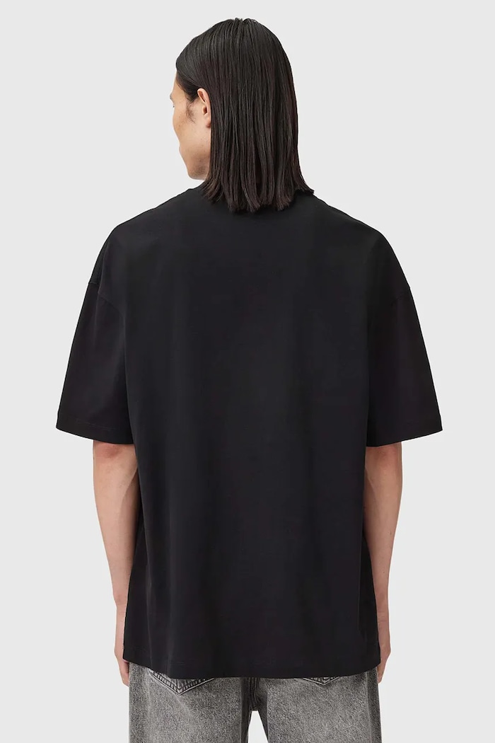 AllSaints футболка для мужчин из хлопка XANDER M030JC чёрный AA00