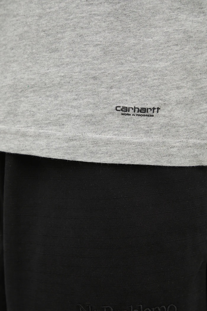 Carhartt WIP t-shirt bawełniany Standard Crew Neck T-Shirt 2-pack szary I029370.14FXX