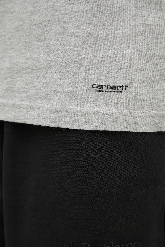 Carhartt WIP t-shirt bawełniany Standard Crew Neck T-Shirt 2-pack szary I029370.14FXX