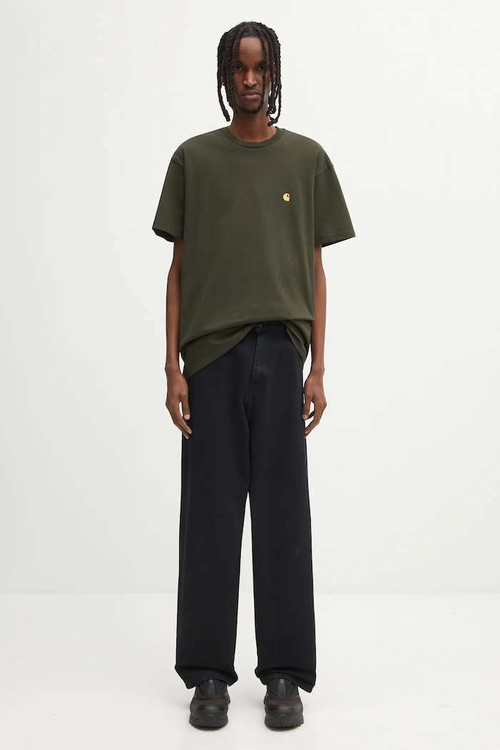 Хлопковая футболка Carhartt WIP S/S Chase T-Shirt I026391.3CBXX зелёный