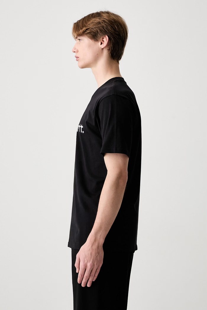 Carhartt WIP S/S Script T-Shirt bawełniany męski I035700.0D2XX czarny AW25