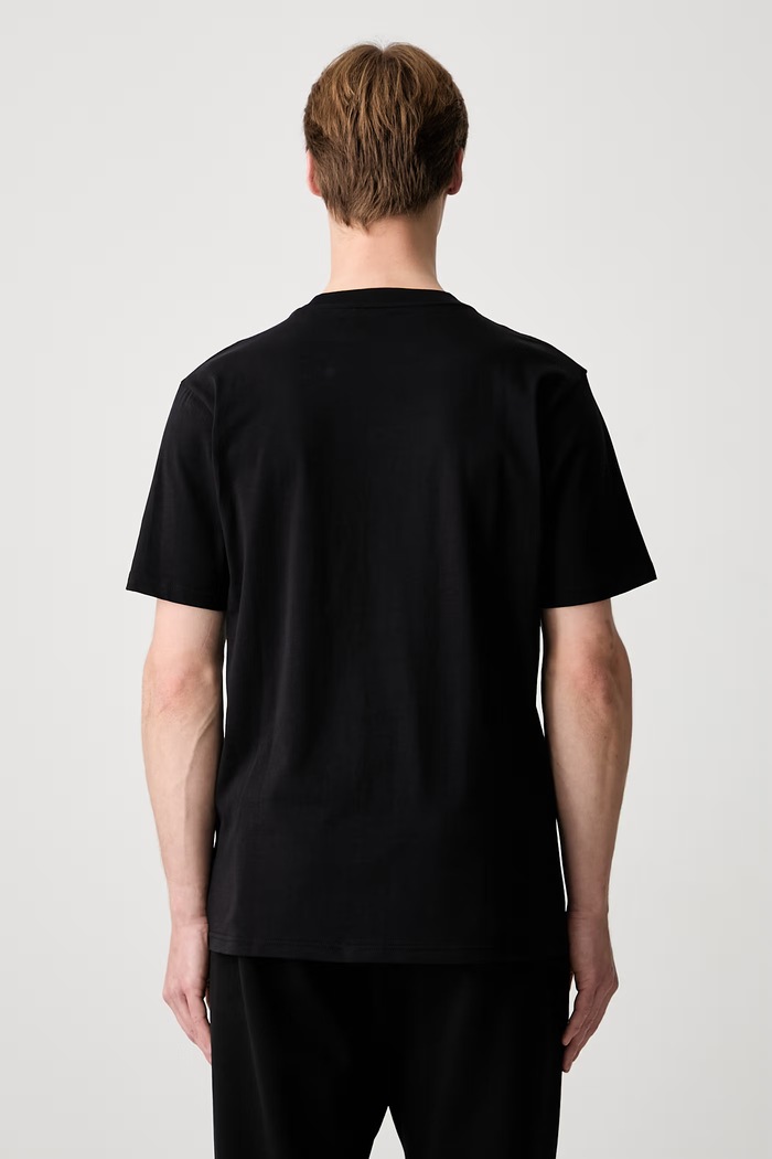 Odzież Carhartt WIP S/S Script T-Shirt bawełniany męski I035700.0D2XX czarny