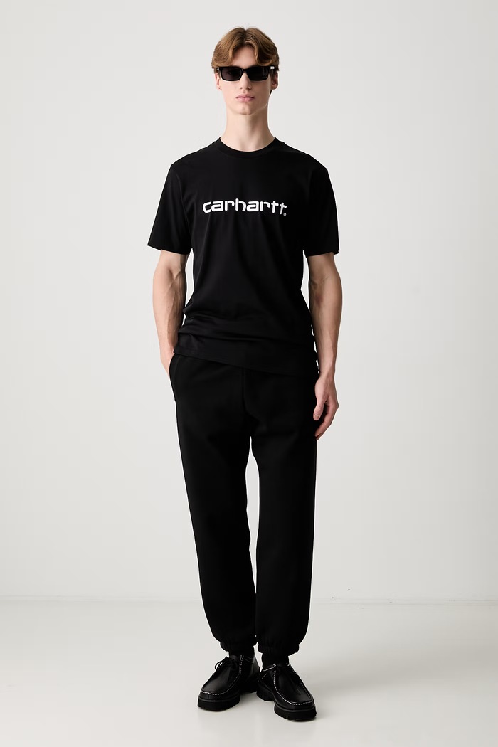 Carhartt WIP S/S Script T-Shirt bawełniany męski I035700.0D2XX