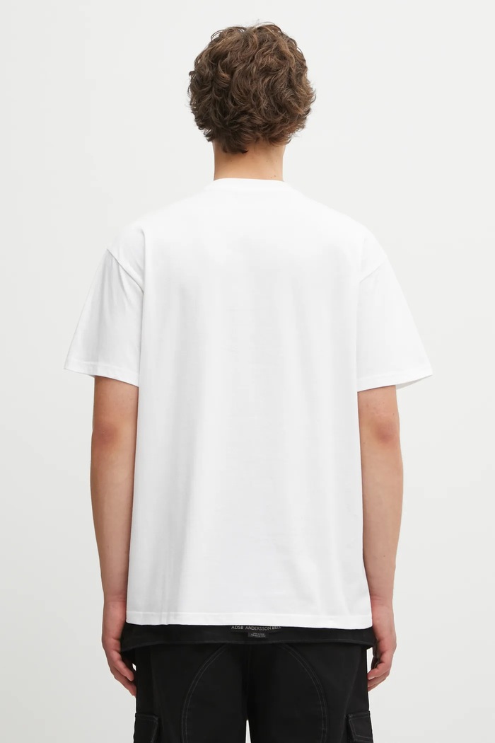 Abbigliamento Carhartt WIP t-shirt in cotone S/S Wild Dog T-Shirt I035450.02XX bianco