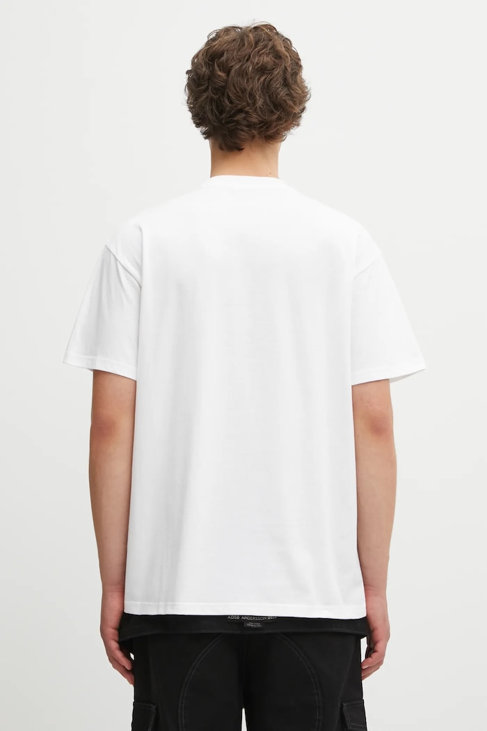 Abbigliamento Carhartt WIP t-shirt in cotone S/S Wild Dog T-Shirt I035450.02XX bianco