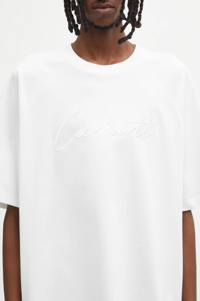 Хлопковая футболка Carhartt WIP S/S Ray T-Shirt белый I035306.02XX