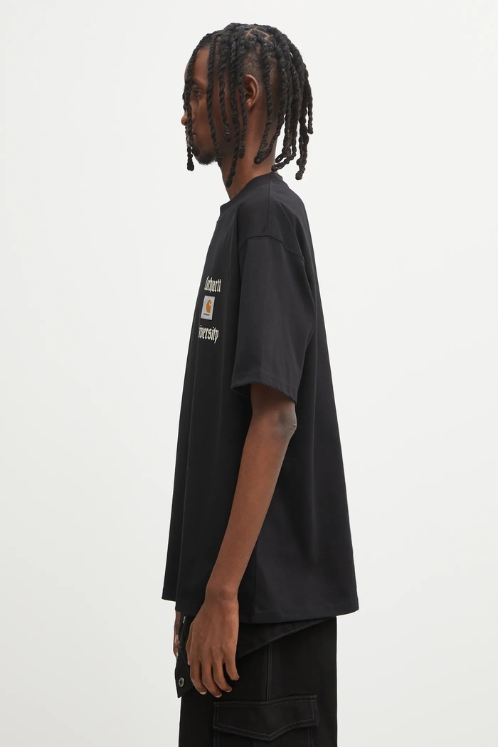 Carhartt WIP cotton t-shirt S/S Schooling Heart T-Shirt I035455.89XX black AW25