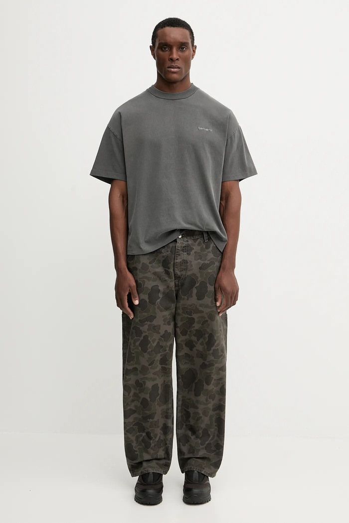 Carhartt WIP cotton t-shirt S/S Benton T-Shirt I035590.87GD gray