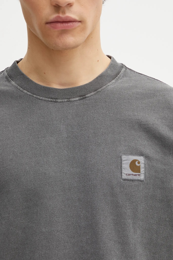 Bavlněné tričko s dlouhým rukávem Carhartt WIP L/S Vista T-Shirt Carhartt WIP I030779.89GD šedá