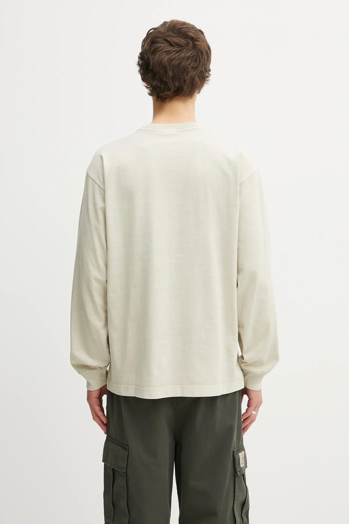 Îmbrăcăminte Carhartt WIP Longsleeve din bumbac L/S Vista T-Shirt I030779.2LPGD bej