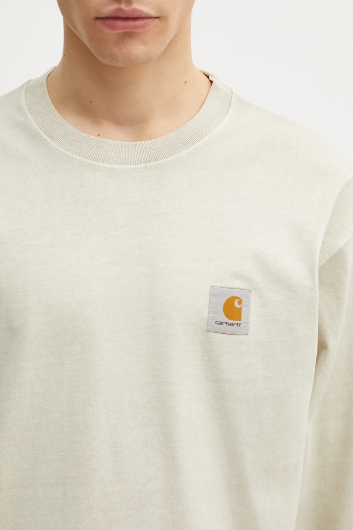 Longsleeve din bumbac L/S Vista T-Shirt Carhartt WIP I030779.2LPGD bej