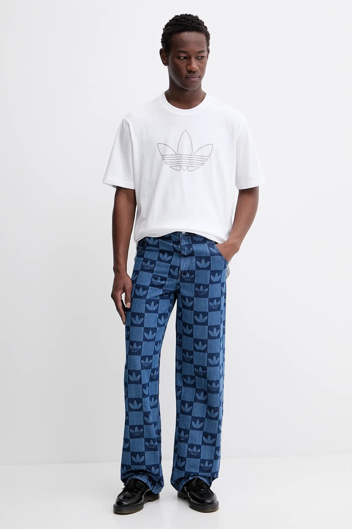 adidas Originals T-shirt bawełniany Studded JY2805 biały AW25