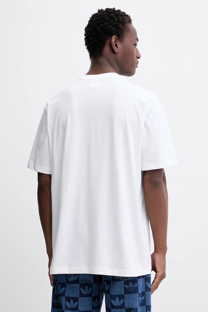 Odzież adidas Originals T-shirt bawełniany Studded JY2805 biały