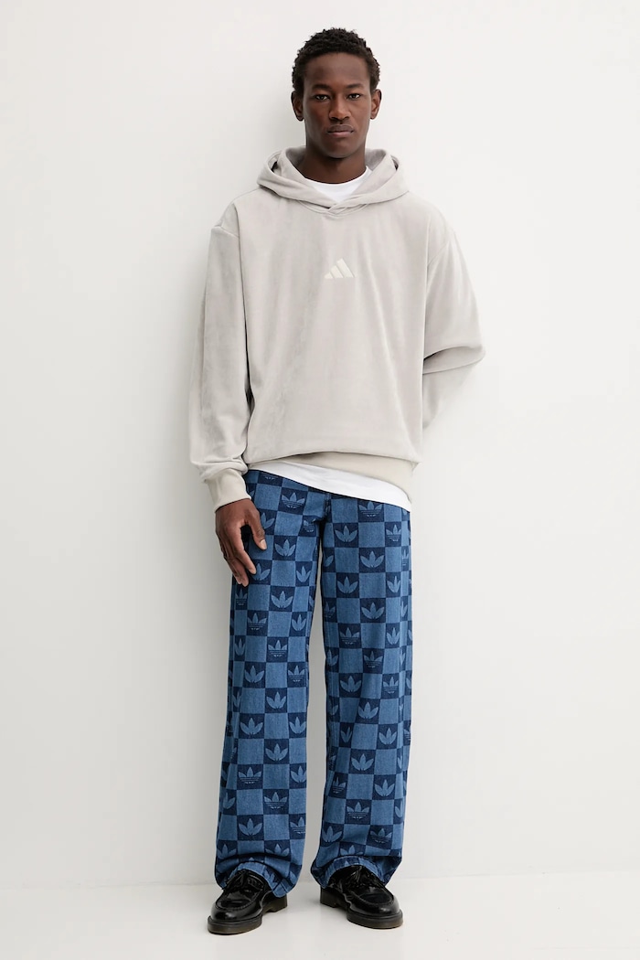 T-shirt bawełniany Studded adidas Originals JY2805 biały
