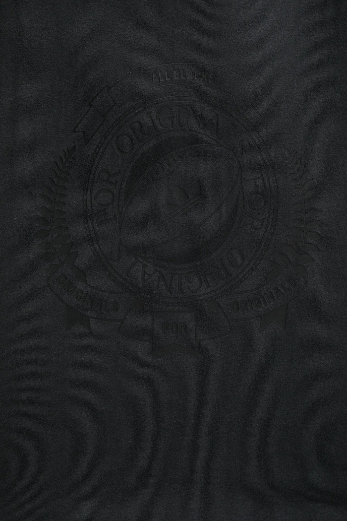 Bombažna kratka majica adidas Originals All Black KG4650 siva