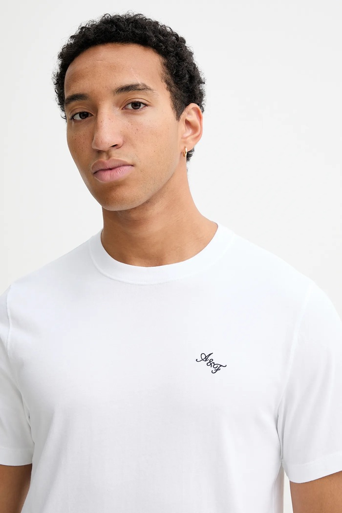 Abercrombie & Fitch t-shirt bawełniany biały KI123.5255.100