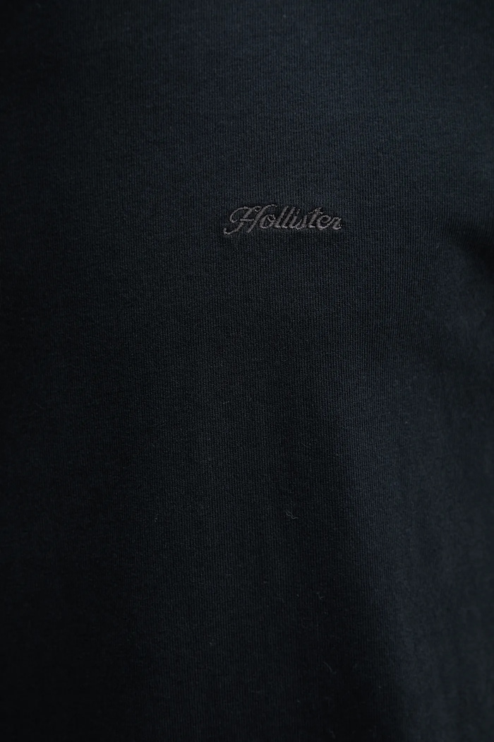Bavlnené tričko Hollister Co. KI323.5400.900 čierna