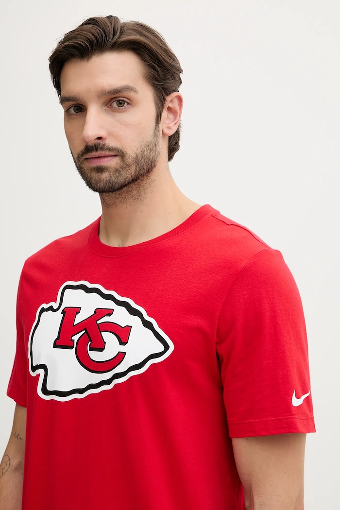 Odzież Nike t-shirt bawełniany Logo Essential N199.65N.7G.CLH czerwony