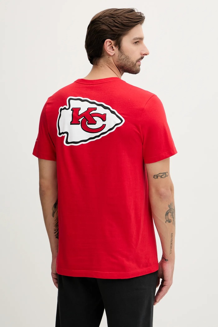 Oblečenie Bavlnené tričko Nike Front and Back Essential N199.65N.7G.93P červená