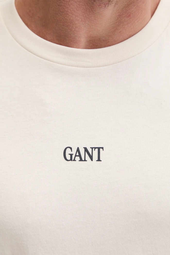 Gant t-shirt bawełniany 2003362 beżowy
