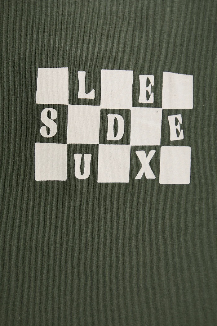 Les Deux t-shirt bawełniany Rook 1000833 zielony