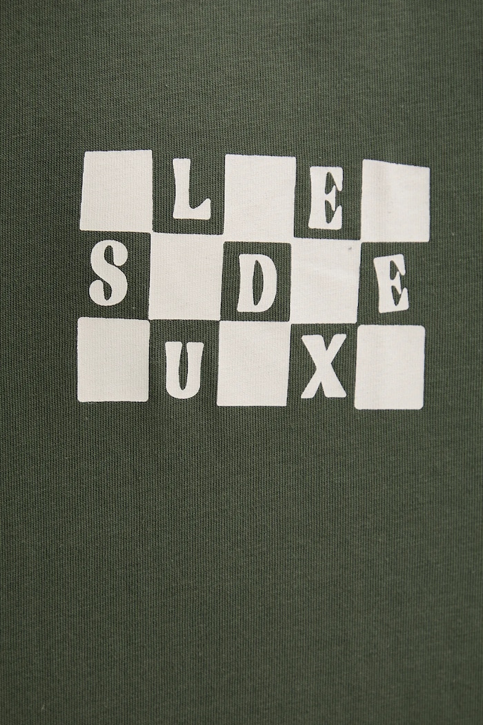Les Deux t-shirt bawełniany Rook 1000833 zielony
