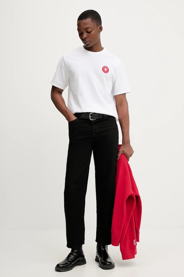Памучна тениска Converse x Coca Cola CVM5T514 бял SS26