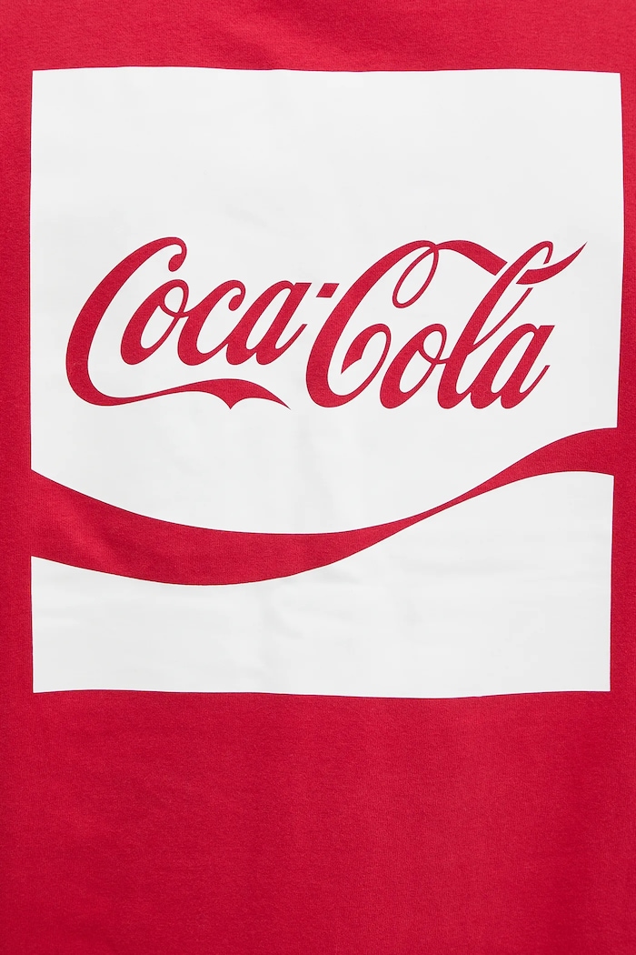Памучна тениска Converse x Coca Cola CVM5T514 червен