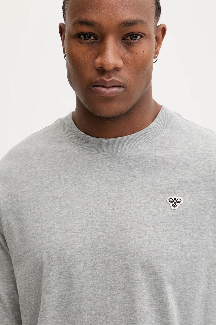 Hummel tricou din bumbac gri 230780