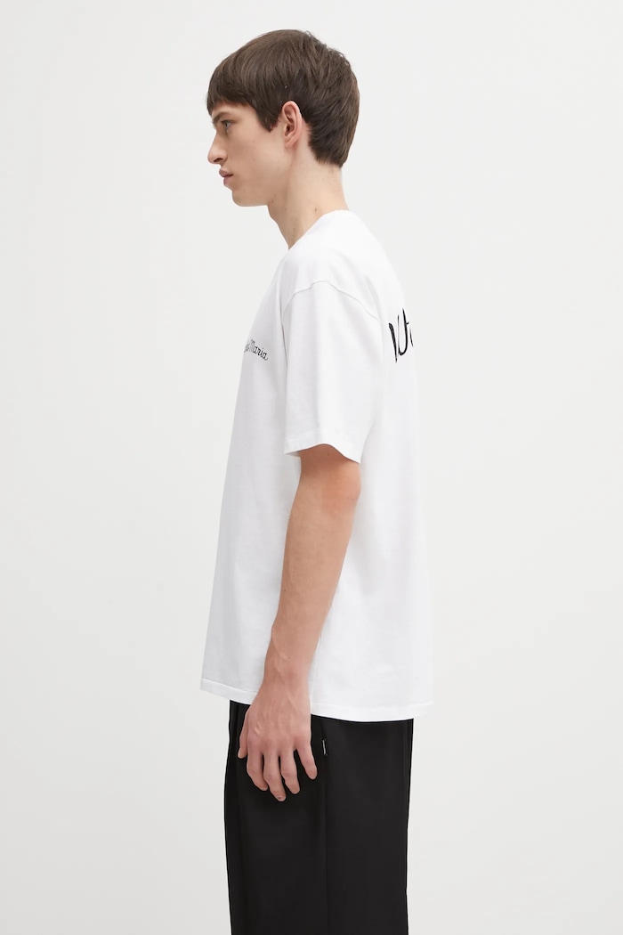 Βαμβακερό μπλουζάκι Wacko Maria 25FW.WMT.WT08 λευκό AW25